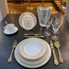GOLD AND PLATINUM ARCADIA TABLE SETTING