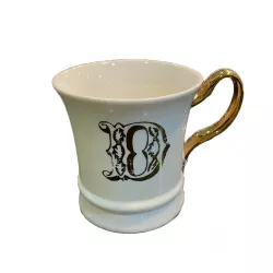 "D" LETTER MUG, GOLD A085111GD