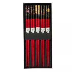 SET 5 PAIA DI BACCHETTE RED...