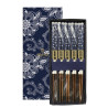 SET OF 5 CHOPSTICK, BLUE FLOWERS, TK4618