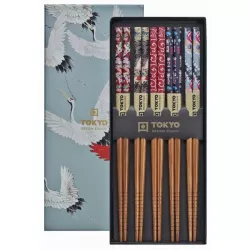 SET OF 5 PAIR OF CHOPSTICKS...