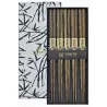 SET OF 5 PAIR OF CHOPSTICKS BAMBOO WHITE TK 17949 TOKYO DESIGN STUDIO