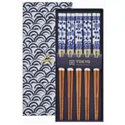 SET OF 5 PAIR OF CHOPSTICKS...