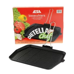 CAST IRON GRILL PAN,...