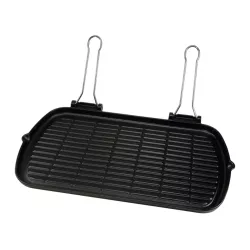 CAST IRON GRILL PAN,...