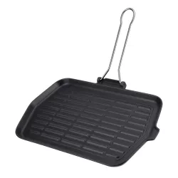 CAST IRON GRILL PAN,...
