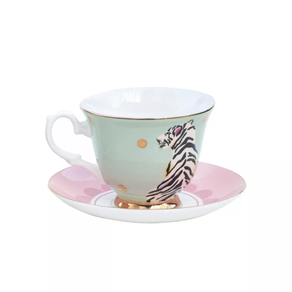 TAZZA TE CON PIATTO, SAFARI TIGRE A22004015