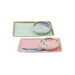 SET OF 2 SUSHI TRAYS WITH...