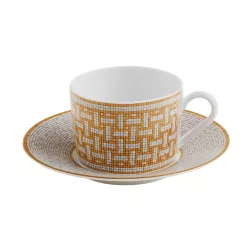 TEA CUP WITH SAUCER,...