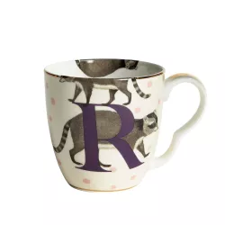 MUG ALFABETO "R", RACCOON...