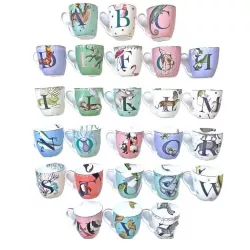 "U" ALPHABET MUG, UMBRELLA BIRD, A22002024