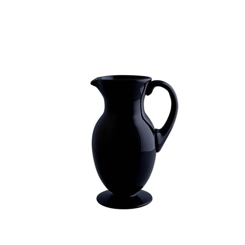 PITCHER IN MURANO S GLASS BLACK MORI