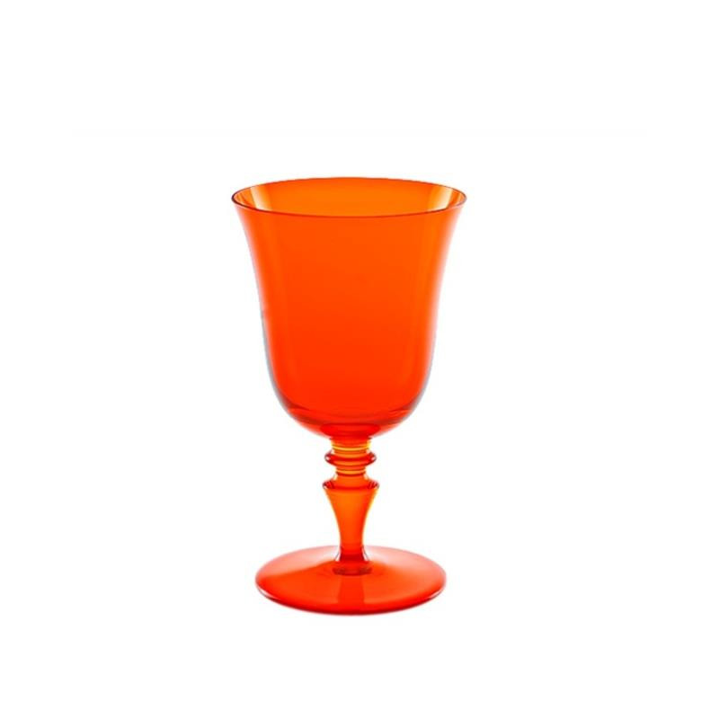 ORANGE WATER GLASS 8/77