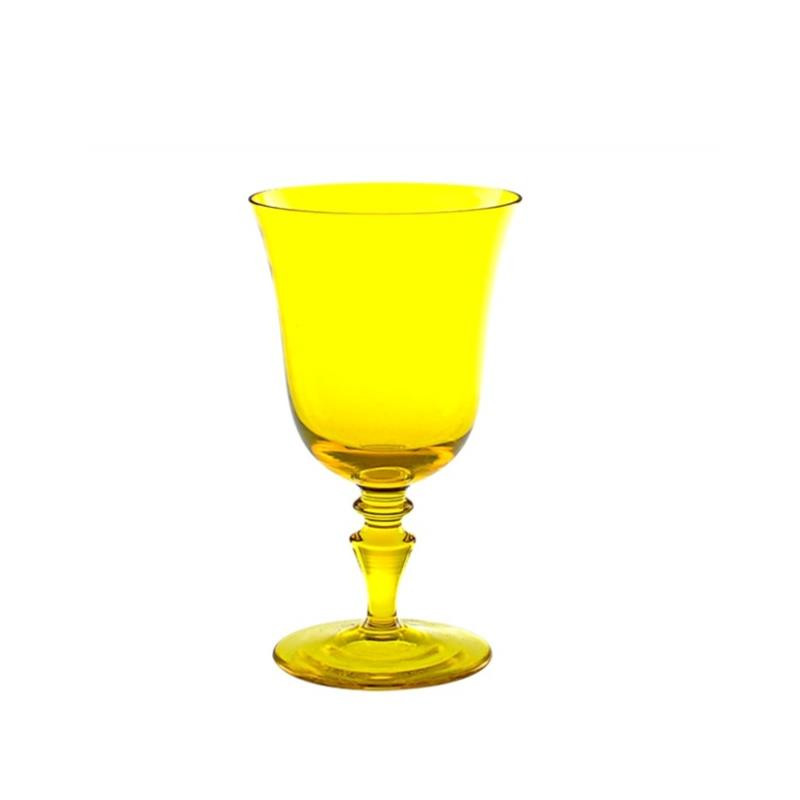 YELLOW WATER GLASS 8/77