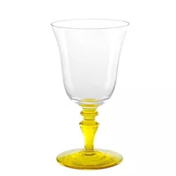 YELLOW WINE GLASS 8/77