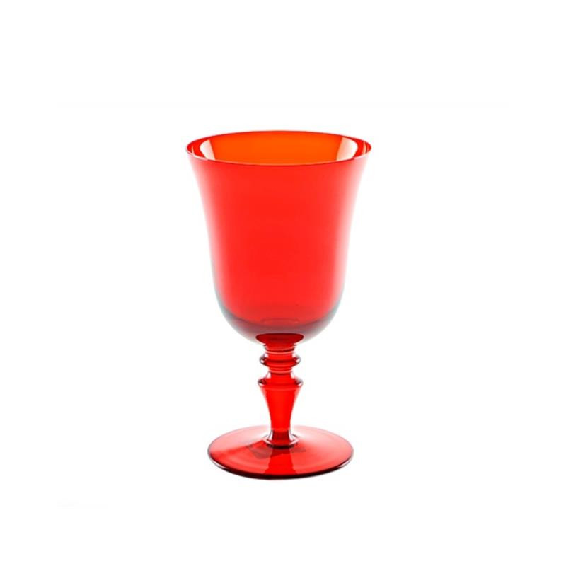 RED WATER GLASS 8/77