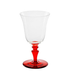 RED COLOURED WINE GLASS 8/77