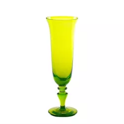 ACID GREEN CHAMPAGNE FLUTE...