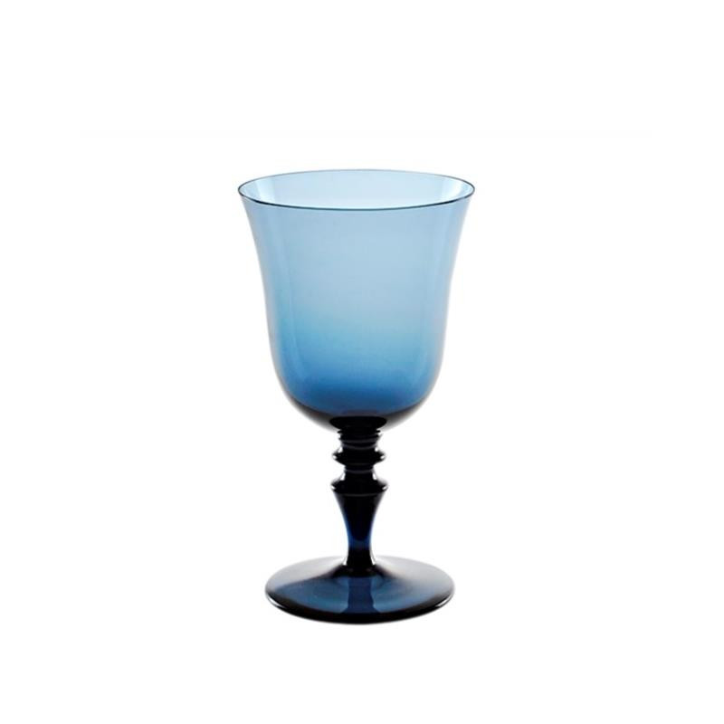 BLUE AVIO WATER GLASS 8/77