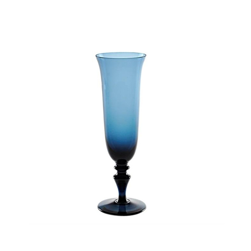 BLUE AVIO CHAMPAGNE FLUTE 8/77