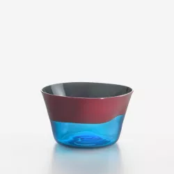 BOWL LIGHT BLUE & CORAL DANDY