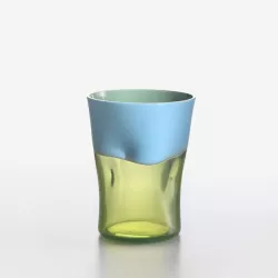 LIGHT BLUE & GREEN GLASS DANDY