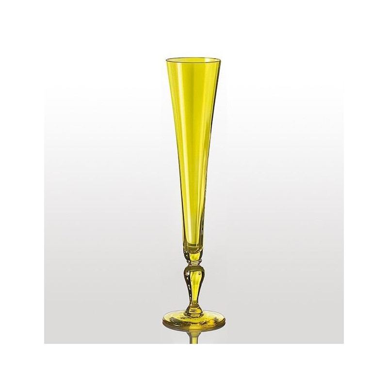 YELLOW CHAMPAGNE FLUTE EXCESS