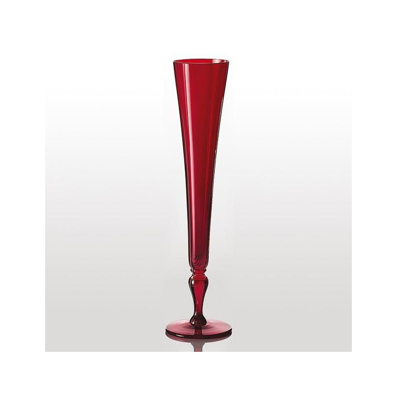 RED CHAMPAGNE FLUTE EXCESS