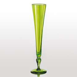 ACID GREEN CHAMPAGNE FLUTE EXCESS