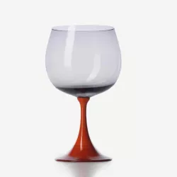 BURGUNDY BURLESQUE GLASS...