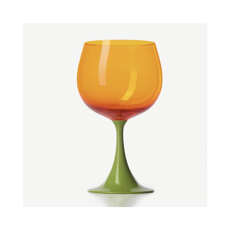 PEA GREEN / ORANGE BORGOGNA GLASS BURLESQUE
