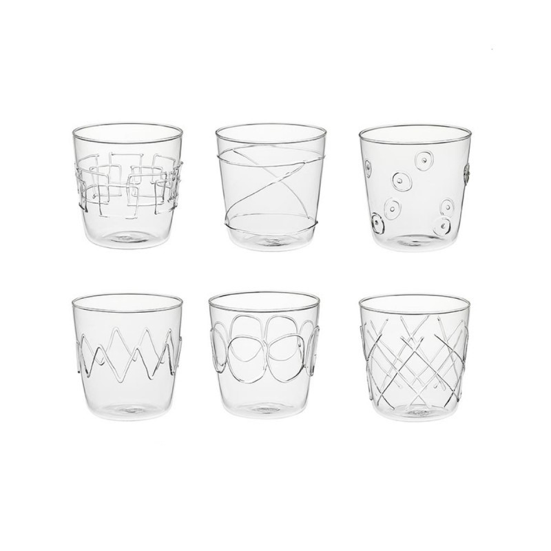 SET OF 6 LIQUOR GLASSES, LOLLIPOP LOL0011/01