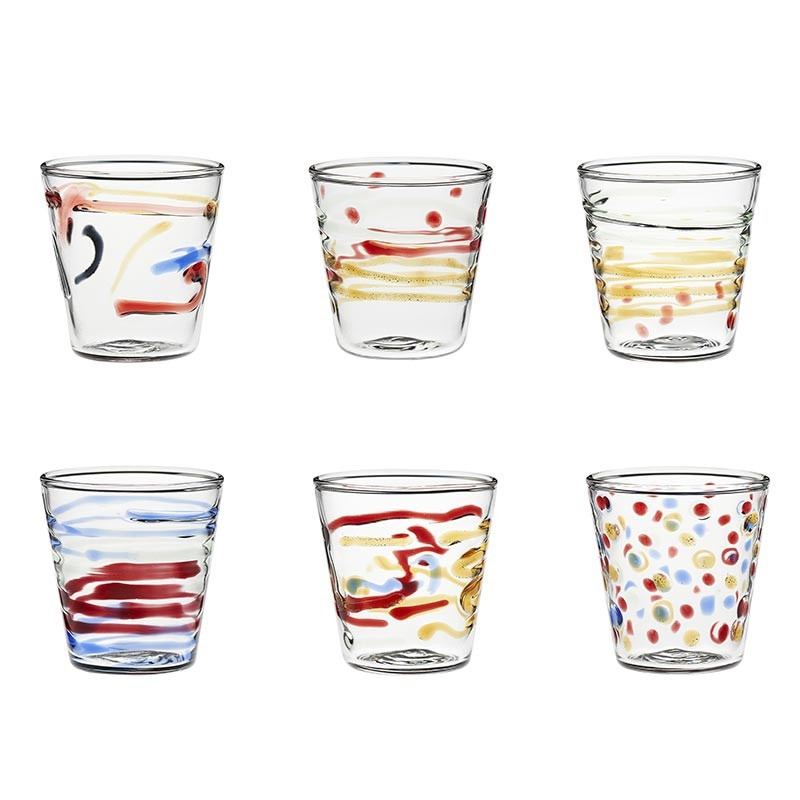 SET OF 6 LIQUOR GLASSES, CARNIVAL CAR011/101