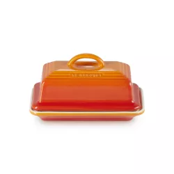 BUTTER DISH 17X12 CM ORANGE...