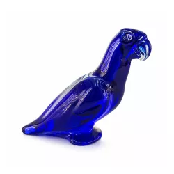 CRYSTAL FIGURE BLUE PARROT,...