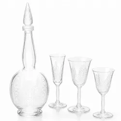 SET OF 36 CRYSTAL GLASSES...