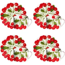 SET OF 4 TEA CUP AND...