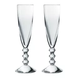 SET OF 2 CRYSTAL CHAMPAGNE...