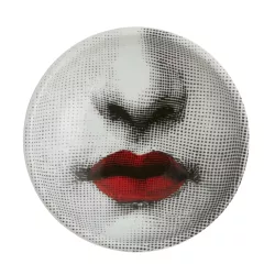 RED LIPS ROUND HASHTRAY,...