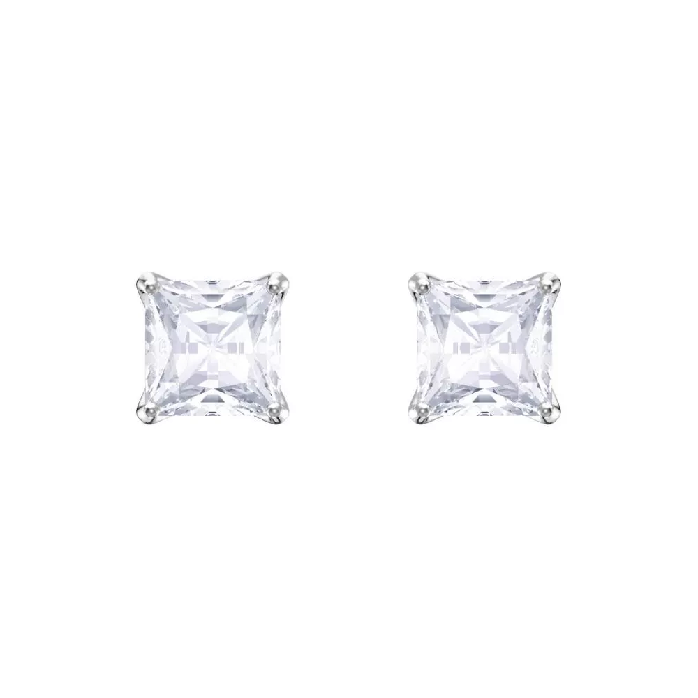 STILLA ATTRACT STUD PIERCED EARRINGS, RHODIUM PLATING 5430365