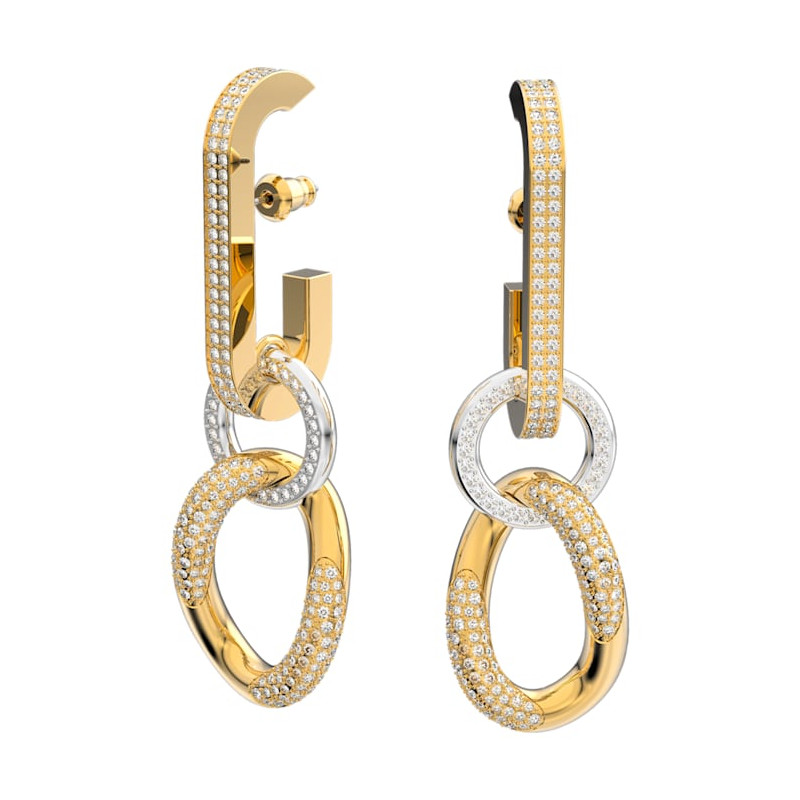 DEXTERA EARRINGS WHITE GOLD TONE PLATED 5613385