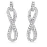 CLIP EARRING 5616586 HYPERBOLA WHITE RODIUM PLATED