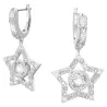 STELLA EARRINGS WHITE RHODIUM PLATED 5617767