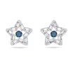 STELLA PIERCED EARRINGS WHITE, RHODIUM PLATE 5639188
