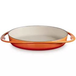 28 CM ENAMELLED CAST IRON...