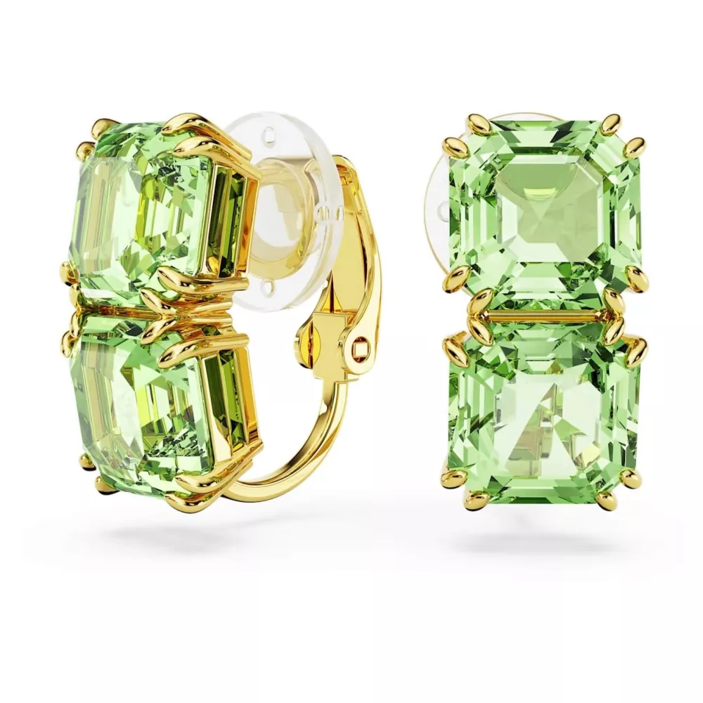 MILLENIA CLIP EARRINGS GREEN 5654559