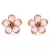 ORECCHINI A BUCO FLORERE ROSA-TONO DORATO 5656635