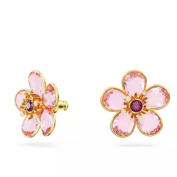 FLORERE PIERCED EARRINGS PINK-GOLD TONE 5656635