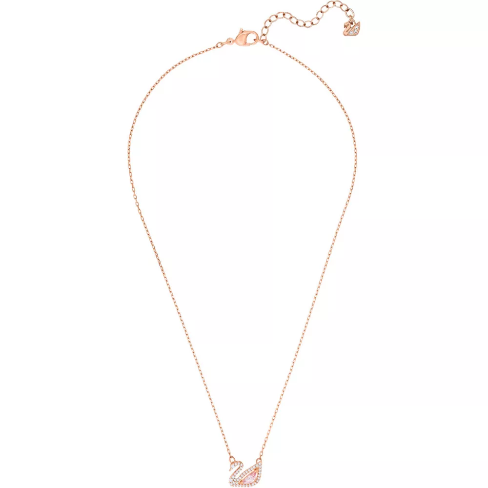 DAZZLING SWAN NECKLACE 5469989 ROSE GOLD PLATING 5469989