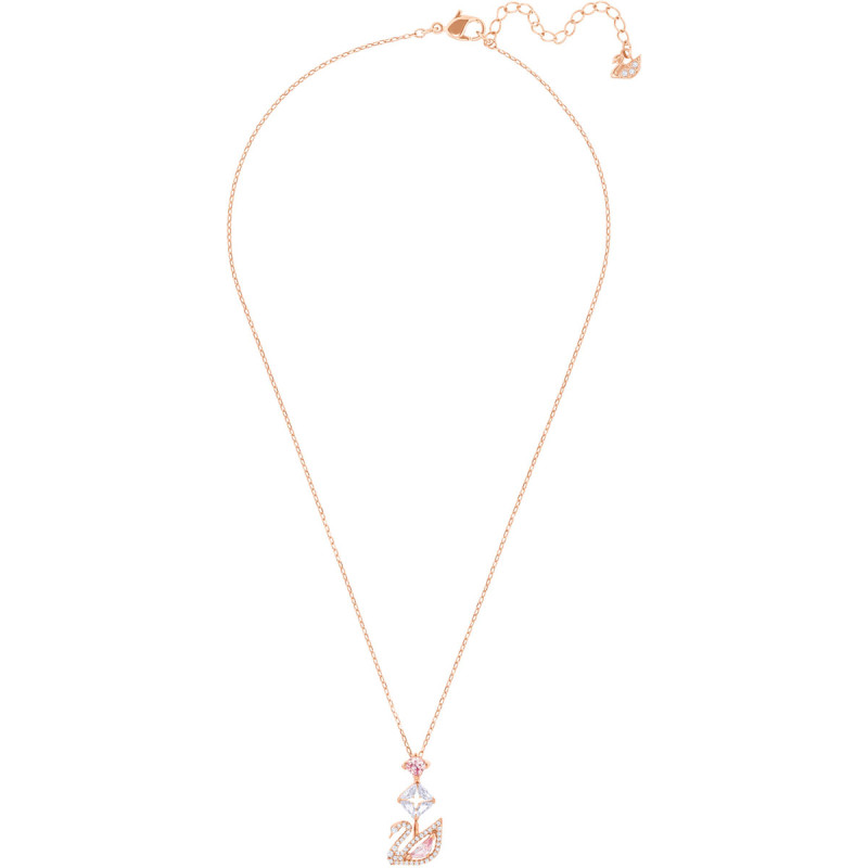 DAZZLING SWAN Y NECKLACE 5473024 ROSE GOLD PLATING